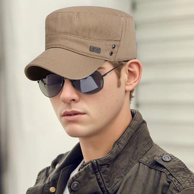 Unisex Cadet Military Cap Adjustable Tactical Operator Cap Flat Top Baseball Cap Outdoor Sun Hat for Walking Yachting