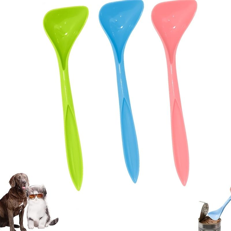3Pcs Set Pet Can Mixing Spoons, Light Drop Heat Resistant, Easy Pry Lid Scoop Food, For Dog Cat Canned Food