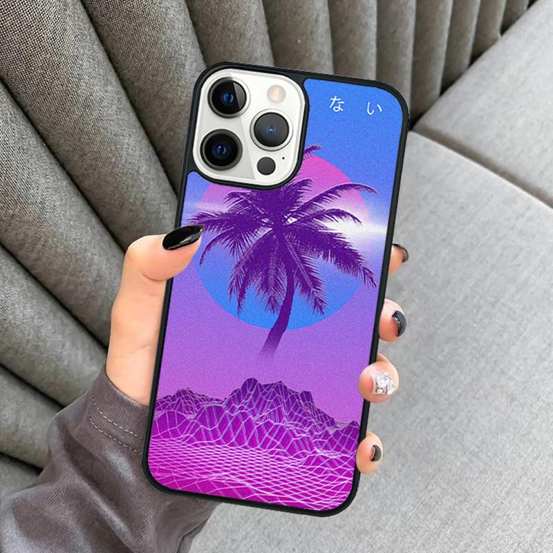 Vaporwave Art Phone Case For iPhone 17 Air 16 16e 15 13 14 Pro Max 11 12 Plus 2022 MAX Shell Cover coque