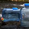 5/8/10/12/15L Clear Plastic Water Container Tanks with Tap Outdoor Water Bucket Camping Water Carrier Portable Bucket