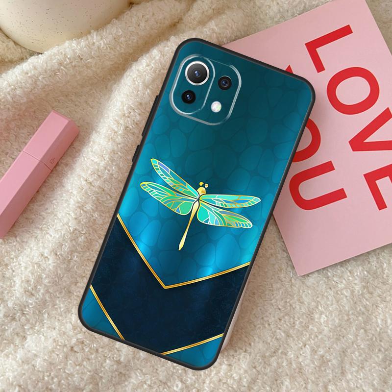 Luxury Dragonfly Case For Xiaomi 17 Pro Max 14 15 Ultra 13T 14T 15T Pro POCO X7 X3 X5 X6 F5 F6 F7 F8 Pro Cover