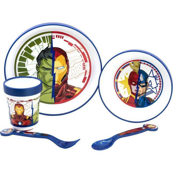 Servise - Tataway - Marvel Avengers - 5 deler - Resirkulerbar plast - Superhelter