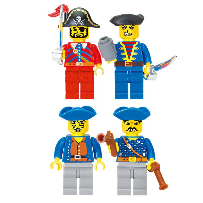 Pirate Ship Building Blocks – Kids Educational Bricks Set Compatible Pirate Vessel Model with Action Figures Toys Model