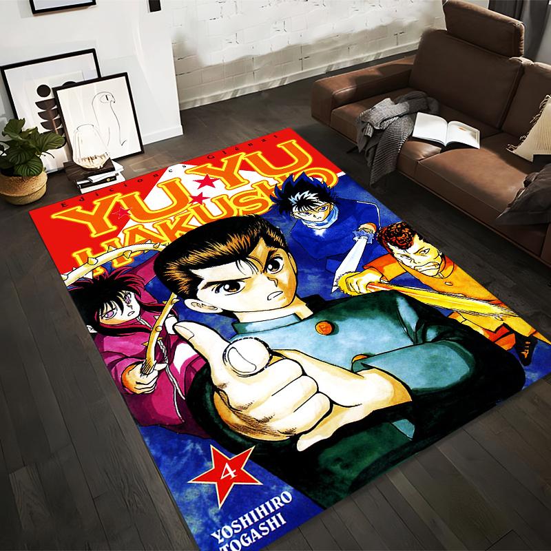 

Yu Yu Hakusho Anime Carpet with Bold Characters and Vibrant Colors Suitable for use as an anti-slip for living room bedroom sofas 40x60cm( 15x23in )