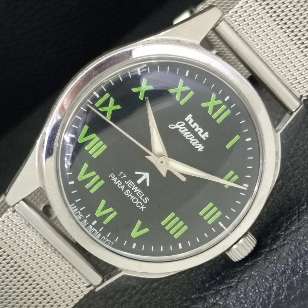 

HAND-WINDING VINTAGE HMT JAWAN INDIAN MENS BLACK COLOR DIAL WATCH a700278-5 R202-a700278