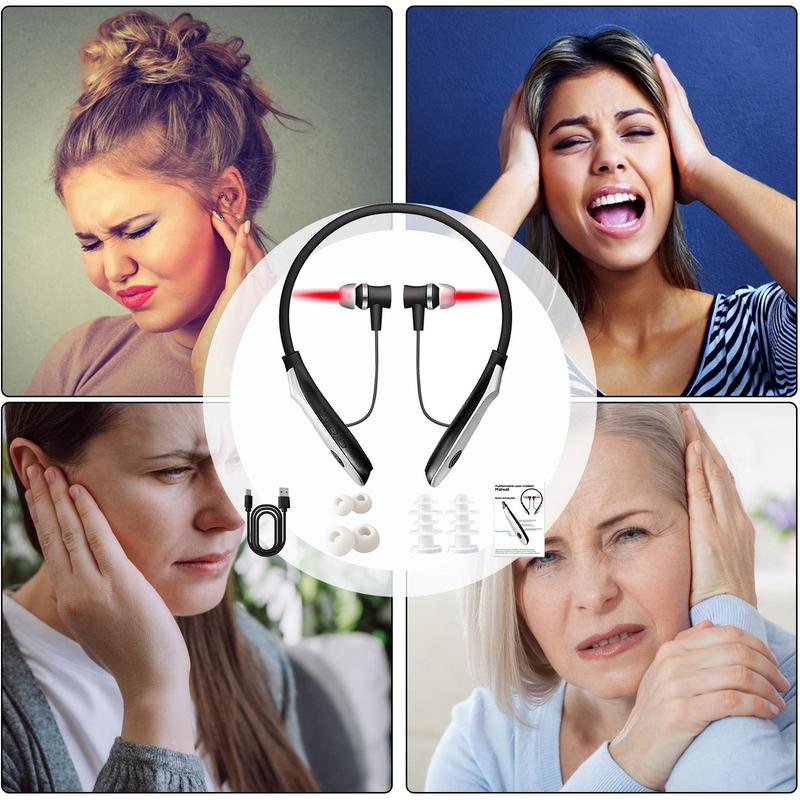 Red Light Device for Tinnitus Neck Suspending Irradiator Earplugs Tinnitus Equipment Ear Canal Irradiation Headphones