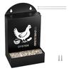 Heavy Duty Metal Chicken Grit Feeders Durability Poultry Feeders for Oysters Shells and Gravel With Easy Installation