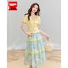 IEF 2026 Summer Oil Painting Style Two-Piece Dress Set