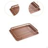 Oven Basket and Tray Easy Clean Oil Frying Baking Dish for Meat Seafood S Black