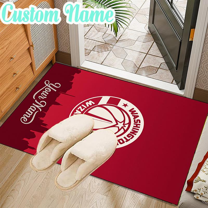 Custom Name Washington basketball Logo Rug Office Rug Chair Mat Non Slip Carpet Rugs for Bedrooms Dining Room Living Room Home Decor gifts