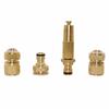 1Set/4Pcs 16mm Nipple Interface High-Pressure Copper Spray Gun 3 Modes Adjustable Garden Lawn Irrigation Car Washing Water Gun