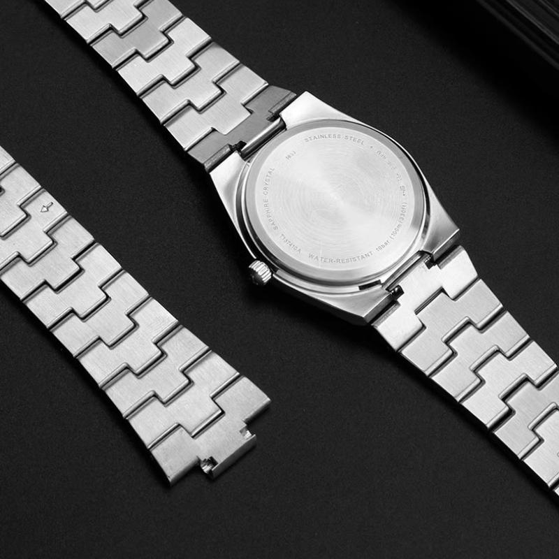 11mm 12mm Curvo Per Tissot PRX Super Player Cinturino Orologio T137.407/410 t137.210 cinturino metallico acciaio inossidabile Cinturino da polso da uomo donna