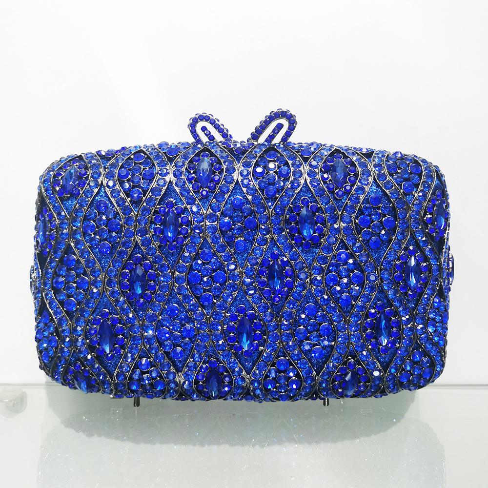 Diamond Evening Clutches Purses Yello/Blue/Green/Red Wedding Purse Crystal Handbags Rhinestone Formal Bag Lady Party Dinner