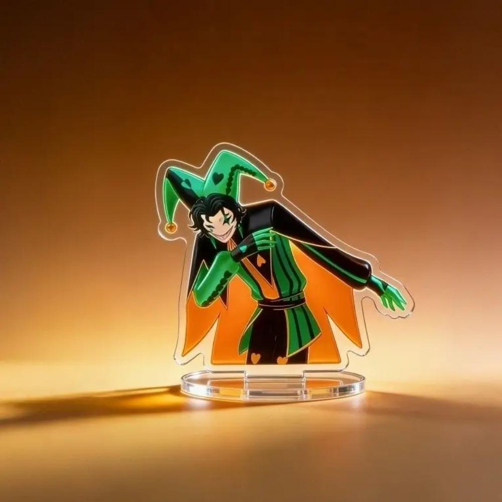 

Anime The Freak Circus Pierrot Jester Harlequin Acrylic Stand Model Figures Desk Display Cosplay Standing Exhibits Birthday Gift Acrylic Stand Model