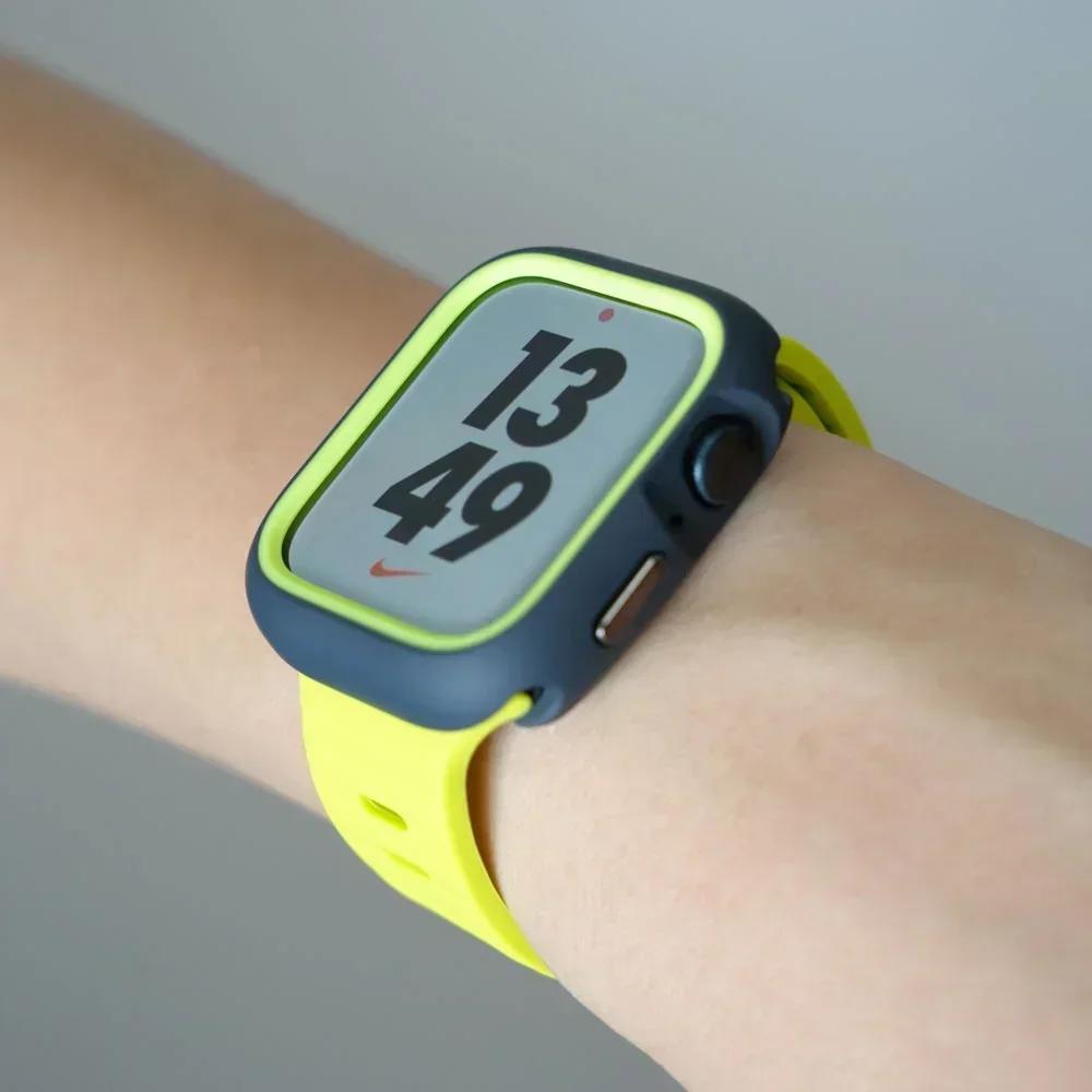 TPU-Hülle+Silikonarmband für Apple Watch Armband ultra 49 46 42mm 38mm Sportarmband für Iwatch Serie 10 9 8 7 6 SE 5 4 45/44/40mm 41mm