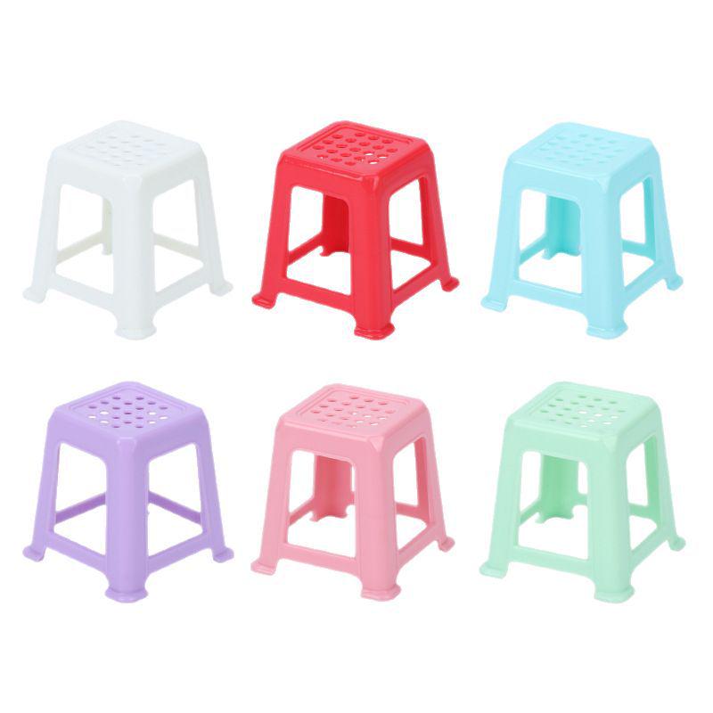 Miniature Dollhouse Chair & Stool Model Figurine - Desktop Decoration Toy.