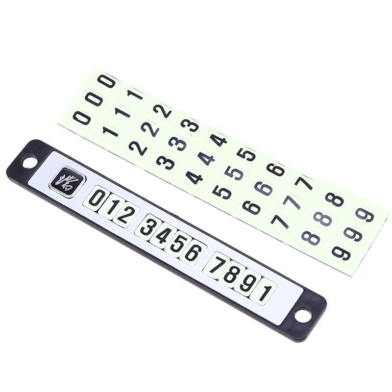 Car Luminous Temporary Parking Card Calling Phone Number Sucker Card Plate New Car Luminous Temporary Parking Card Calling Phone Number Sucker Card Plate New