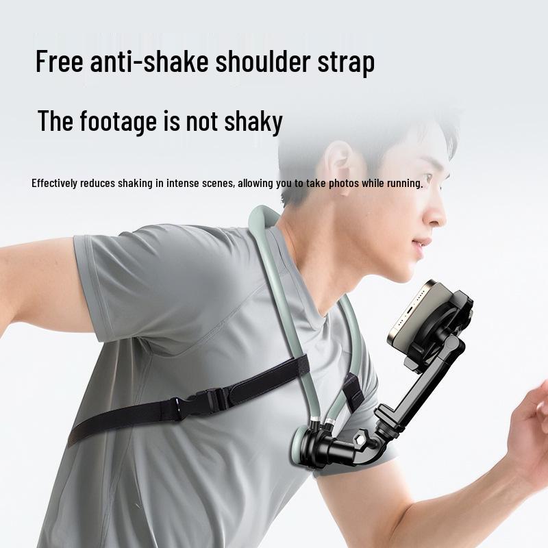 Magnetic Neck-Mount Phone Holder for Stable First-Person Shooting