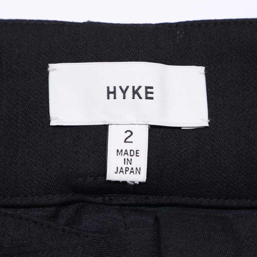HYKE Black 13256 Double Cloth Pants Bottoms O2 blackUsed