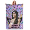 O-Olivia Vampire Rodrigos Fleece Throw Blanket Sour Blankets for Sofa Travel Lightweight Thin Bed Rug,
