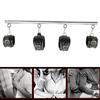 Kit de bondage BDSM Aço inoxidável Barra de espalhamento extensível Algemas de escravo Algemas de tornozelo Fetiche Restrições Conjunto Brinquedo sexual