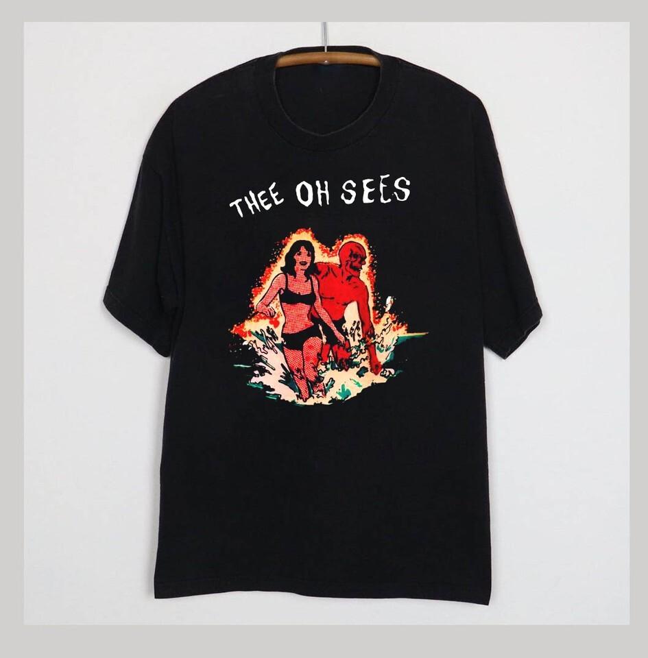 Thee Oh Sees Black Tour Gift Unisex Tee Adult Cotton Shirt All Size UU270