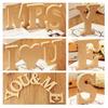 4 Inch Wooden Letters Large Alphabet Letters Sign for DIY Painting Art Crafts Wedding Home Wall Decor