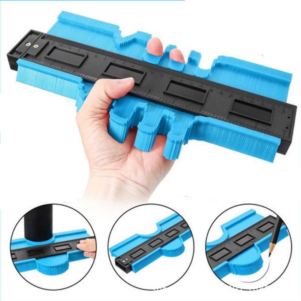 Conturmetru de 10 inch: Riglă Arc & Căutător de Unghi pentru Prelucrarea Lemnului & Profilarea Curbelor