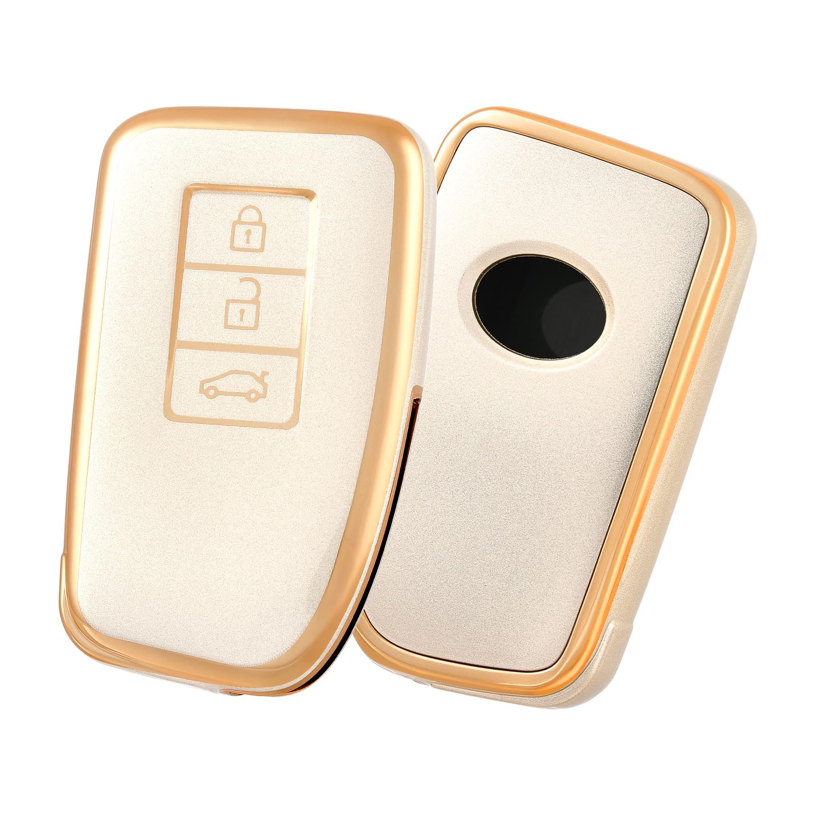 

OFF WE GO TPU Ключниця, Чохол для ключа автомобіля, Ключниця, Сумісна з LEXUS золотий