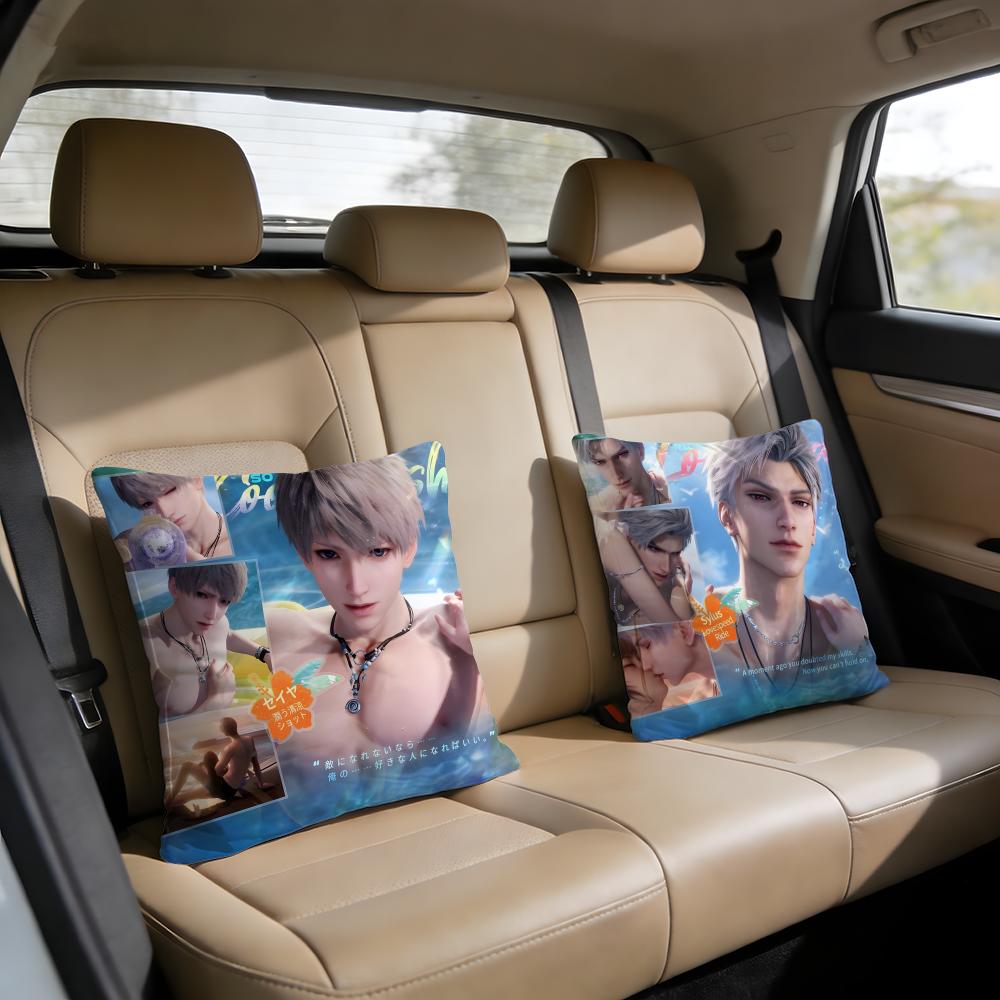 Hot Game Love And Deepspace Cushion Cover Short Plush Pillowcase for Bed Sofa Carwashable