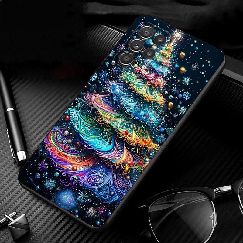 Phone Case For Samsung Galaxy S25 S24 S23 S22 S21 Ultra S24 S23 S22 S21 S25 Plus S24 S25 FE Christmas Tree Light