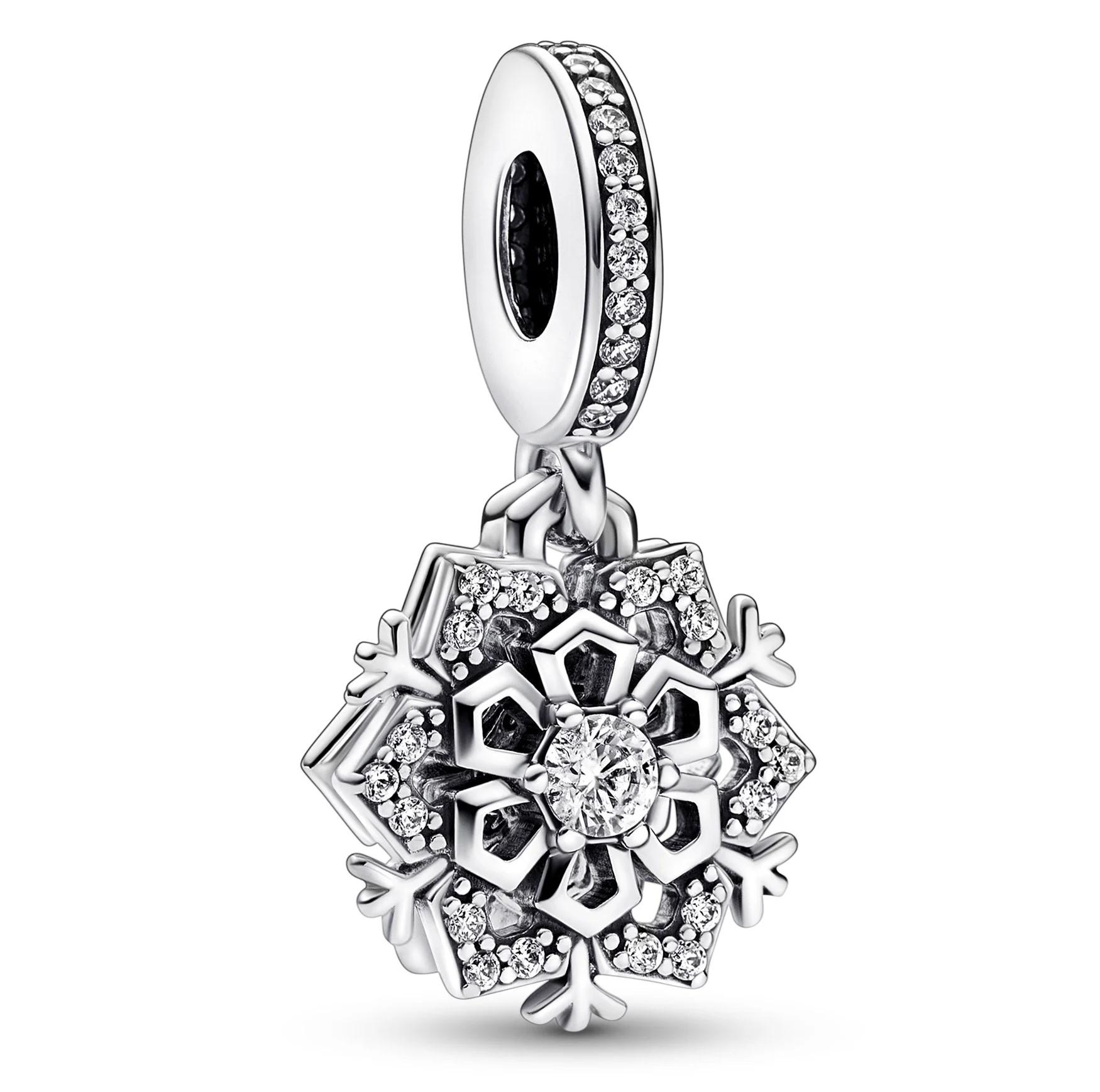 

Pandora 792355C01 - Işıltılı Kar Tanesi Çift Sallantılı Charm