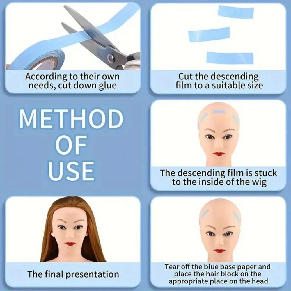 3Pcs 3yards Hair System Tape Creative Double Sided Wig Tape Lace Front Wig Tape  Lace Front Wig