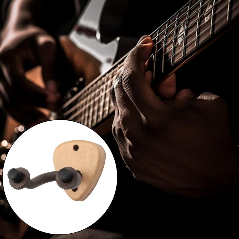 Guitar Wall Hangers U-Shaped Guitar Hook Guitar Wall Mount Holder for Acoustics Electric Guitar, Bass, Mandolin, Banjos