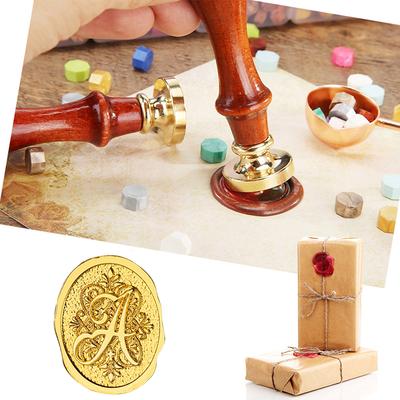 Creative Wax Sealing Head Lettering Carving Exquisite Art Seal Head DIY Manual Account Invitation Card Envelope for Scrapbooking