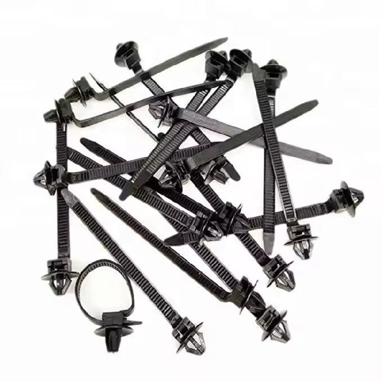 Sturdy Nylon Cable Zip Ties Cable Clips for Automotive Wire Bundling Quick Release Fasteners 80mm Long