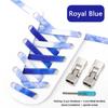 No Tie Shoe Laces Metals Croos Locks Elastic Shoelaces for Sneakers Fashion Convenient Lazy Shoes Lace Accessories 1 Pair