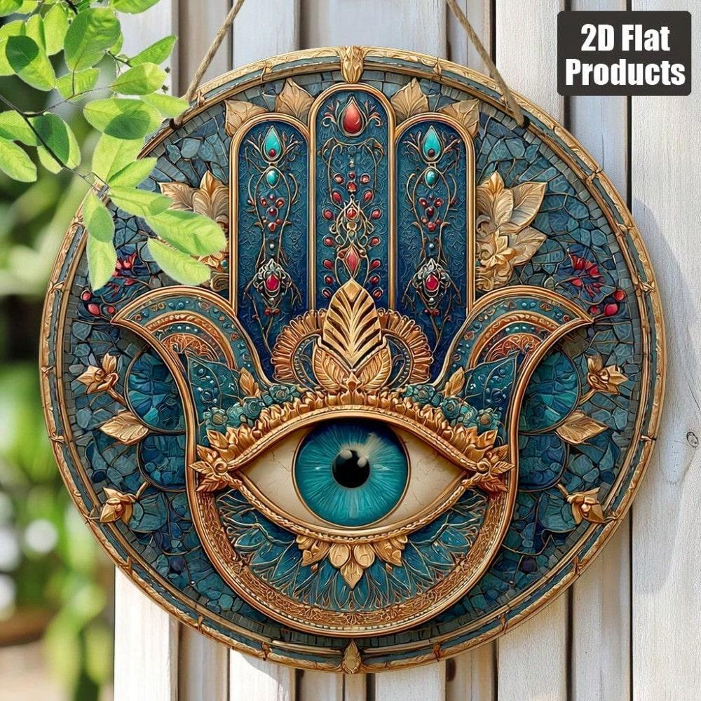 

Iron Painting Wall Art Round Metal Home Decor Sign Farmhouse Kitchen Ornament 8x8 Inch Modern 2D Artwork 20x20 разноцветный