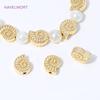 18K Gold Plated Brass Conch Shell Spacer Beads For Jewelry Making,Separators For Beads,DIY Bracelet Necklace Accessories