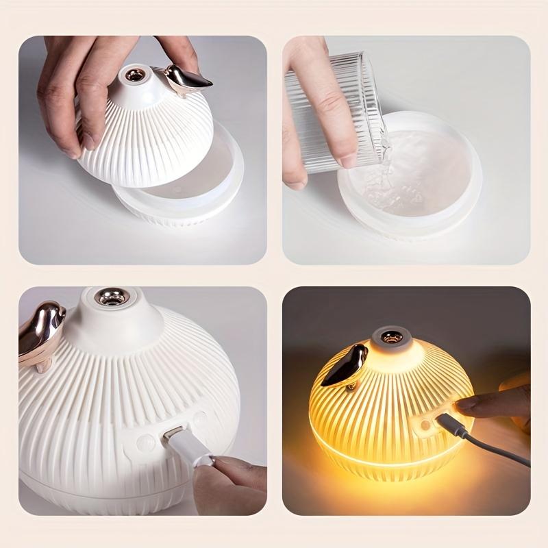 Portable Mini Cute Little Onion Night Light Aroma Essential Oil Diffuser USB Mini H2o Air Humidifier