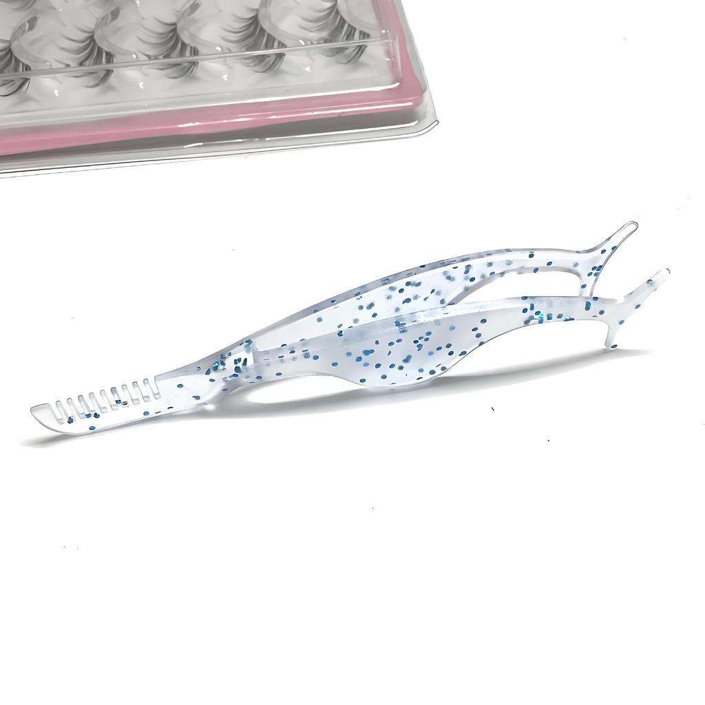 Anti-Static Plastic Eyelash & Eyebrow Tweezers - Seahorse Clip Lash Extension Tool