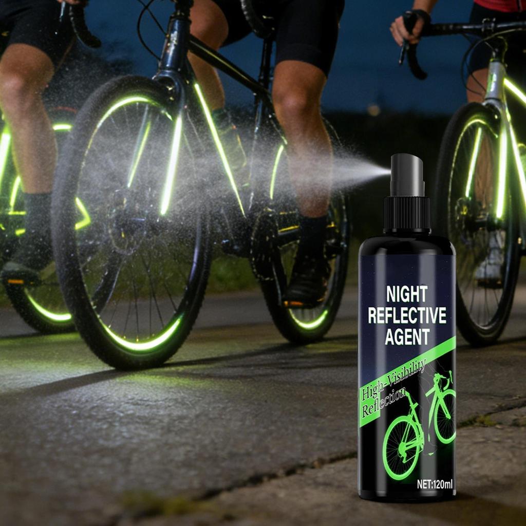 Vernice spray riflettente Spray marcatura fluorescente per esterni Vernice trasparente luminescente al buio Vernice per marcatura luminosa per bicicletta