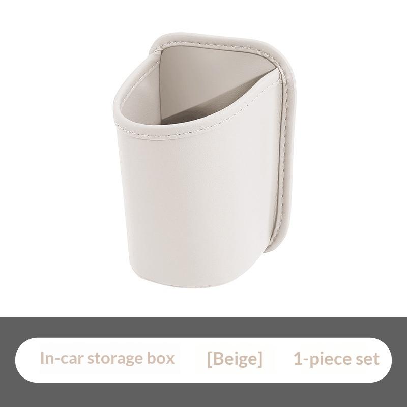 Leather Car Door Storage Box Waterproof Drink Holder Storage Bag Multifunctional Vehicle Door Pocket Organizer For Car Accessory