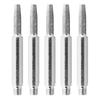 5pcs Diamond Coated Carbide Burrs for Chainsaw Chain Sharpening Jig, Cylindrical Grinding Heads 4.0/4.8/5.5mm, 6mm Shank, Silver