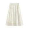 Chuyu 2025 Summer Embroidered Lyocell A-Line Maxi Skirt
