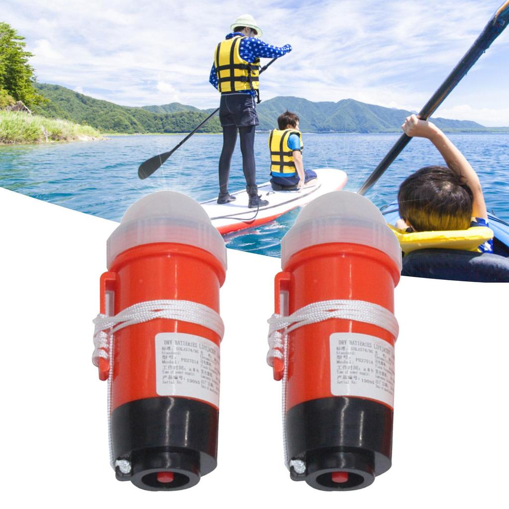 2pc LED Life  Jacket Emergency Light Marine Position Indicator Waterproof LED Light Emergency Camping Drifting Survival Supplies