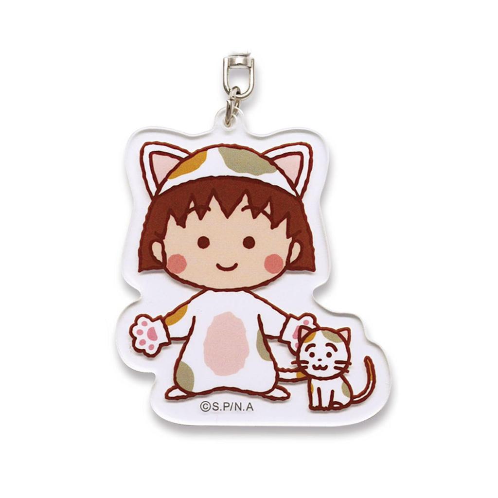 Toshinpack TOSHIN PACK Chibi Acrylic Keychain Maruko-chan (Chibi Maruko-nyan) CM-KH061