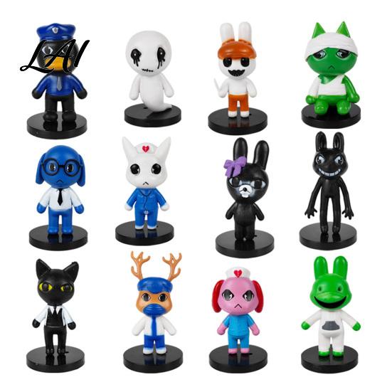 Tierische Dekorationsfiguren 6/12/18 Stück Horror-Spiel-inspirierte Figur Cartoon Sammelfigur Figur PVC Charakter Statue Geschenke für Fans Figur