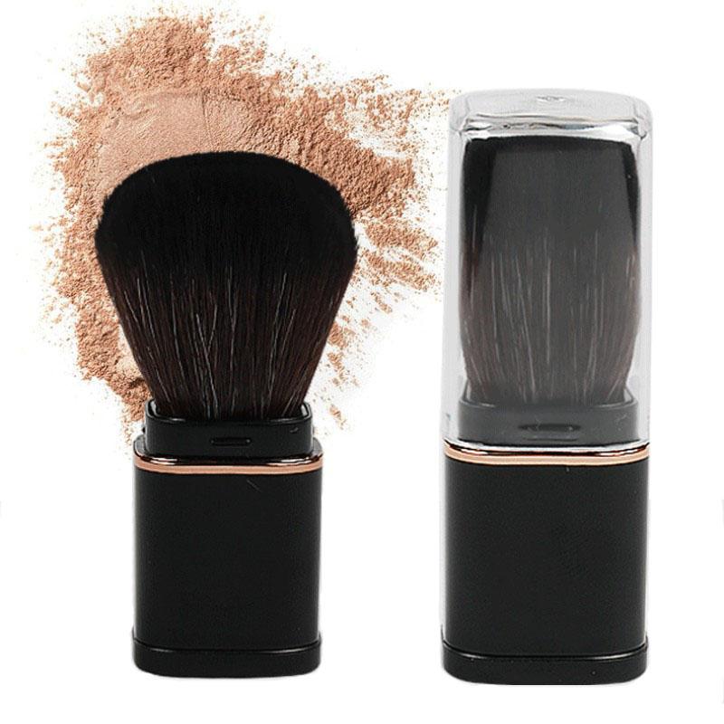 1Pc Power Foundation Blush Makeup Brush Mini Retractable Portable Blusher Face Brushes Beauty Cosmetic Travel Tool Maquiagem чёрный