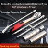 Universal 12-Point Magnetic Spark Plug Socket Wrench for BMW, Mercedes-Benz, Nissan - 14mm & 16mm Removal/Installation Tool